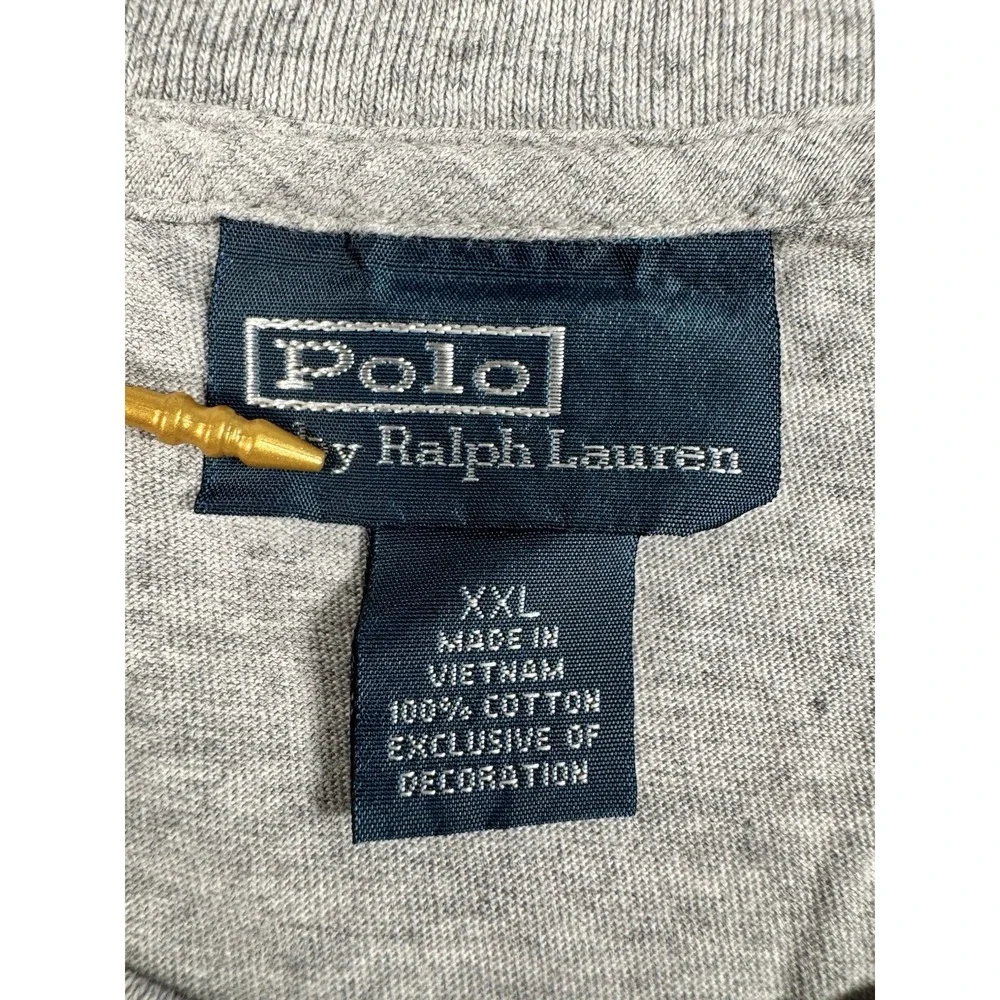 Polo Ralph Lauren Men's XXL Gray Heather Pocket T Shirt Pony Logo